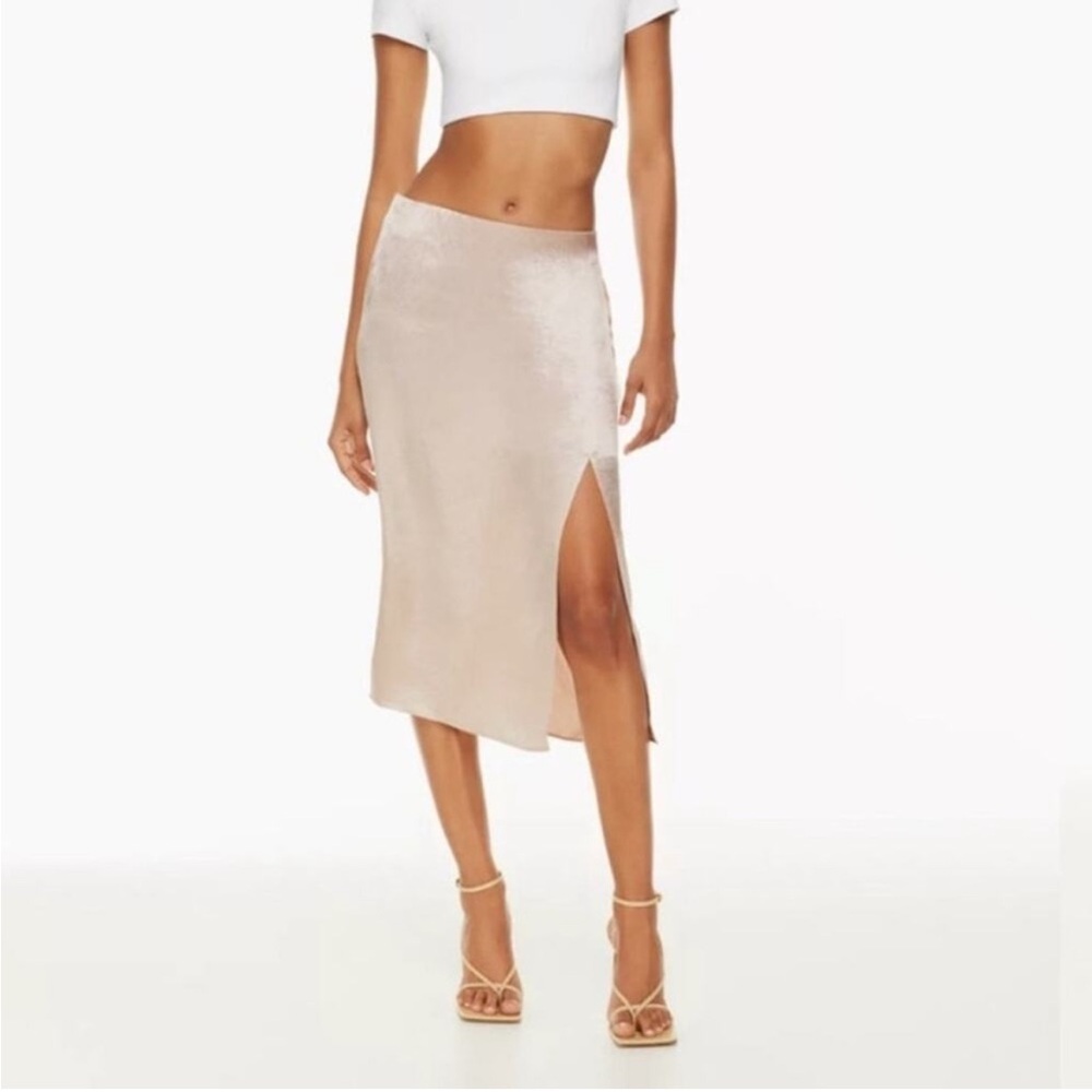 nwot (1) Babaton midi slit slip skirt Denude 12